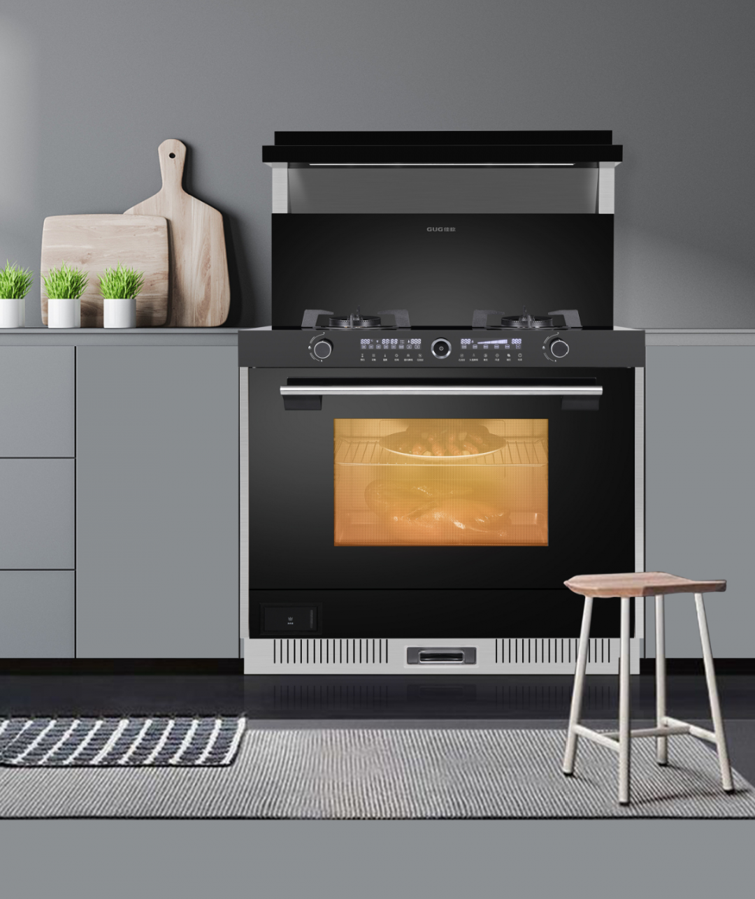 烤箱清潔太復(fù)雜？佳歌蒸烤一體集成灶幫你減負(fù)！